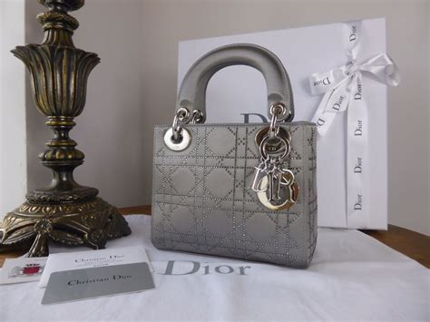 lady dior silver metallic|mini Lady Dior bag price.